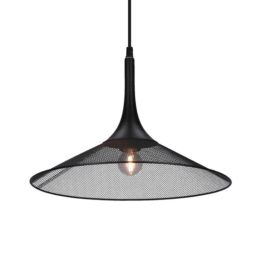 Závesná lampa čierna 36 cm Kiruna M Ledea