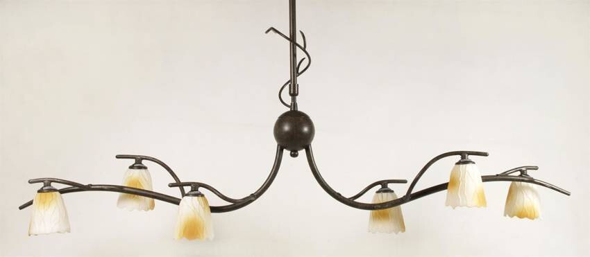 Stropná lampa Mikado 6*40W G9 patina