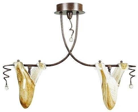 Stropná lampa Magma 2*40W G9 patina
