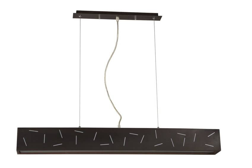 Stropné svietidlo do kancelárie Beam 21W T5 kovové wenge 900X100X1125MM
