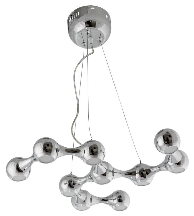 Dekoratívna chrómová závesná lampa LED 10x3W 4000K Led 2