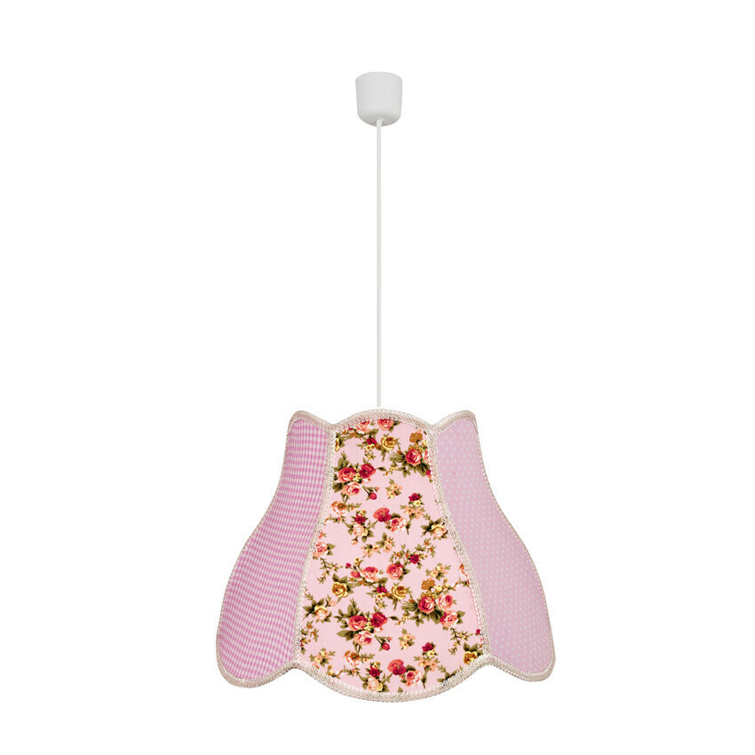 Závesná stropná lampa Zuza e27 ružová