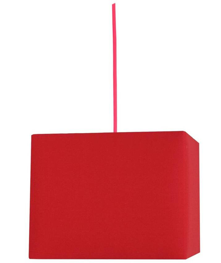 Závesná stropná lampa 1X60W E27 červená BASIC