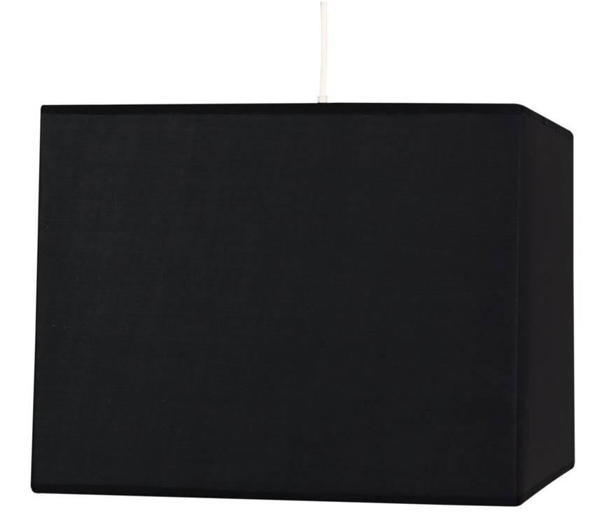 Stropné závesné svietidlo 1X60W E27 čierne BASIC