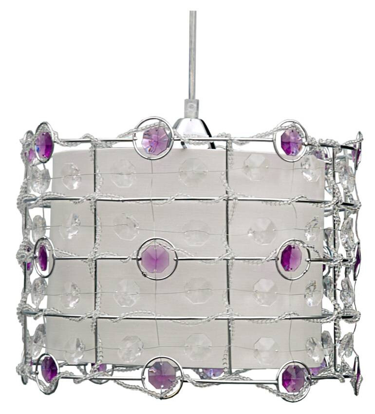 Závesná stropná lampa 1X40W E27 fialová SENECA