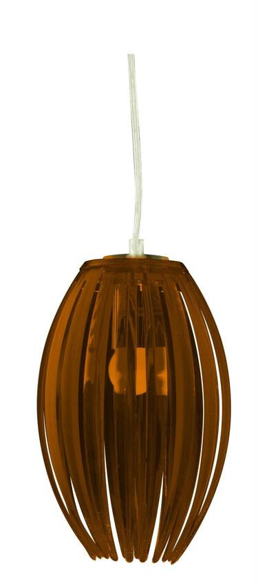 Závesná stropná lampa 1X60W E27 hnedá ABUKO