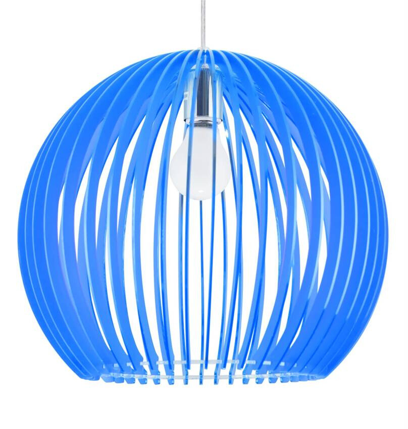 Závesná stropná lampa haga e27 modrá