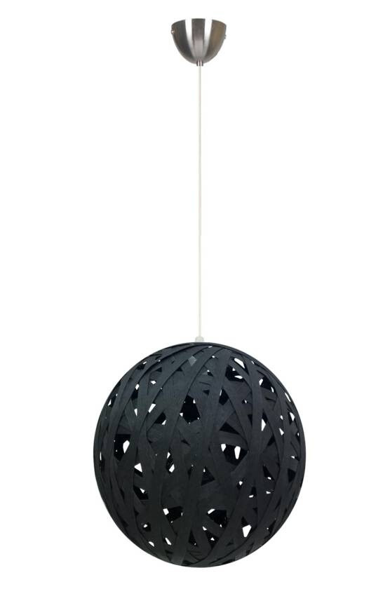Závesná stropná lampa 1X60W E27 čierna FRIDA