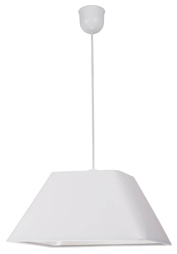 Závesná stropná lampa 1X60W E27 biela ROBIN