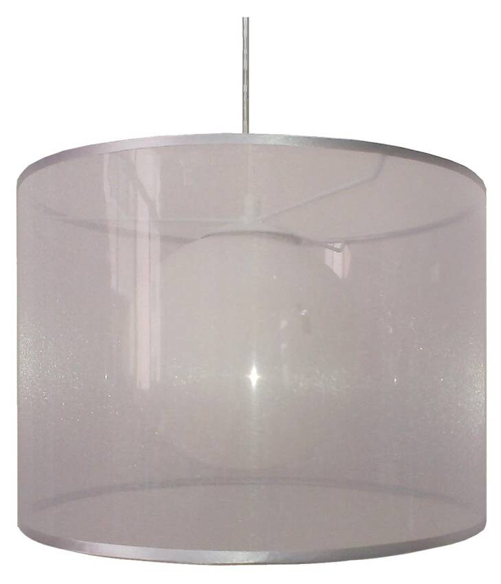 Závesná stropná lampa 1X60W E27 strieborná CHICAGO