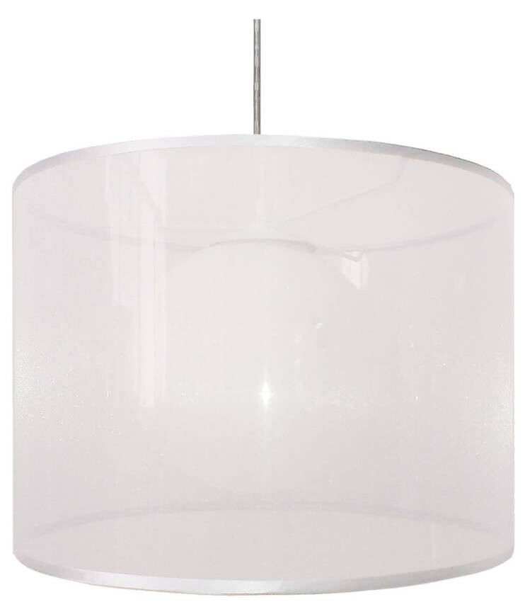 Závesná stropná lampa 1X60W E27 biela CHICAGO