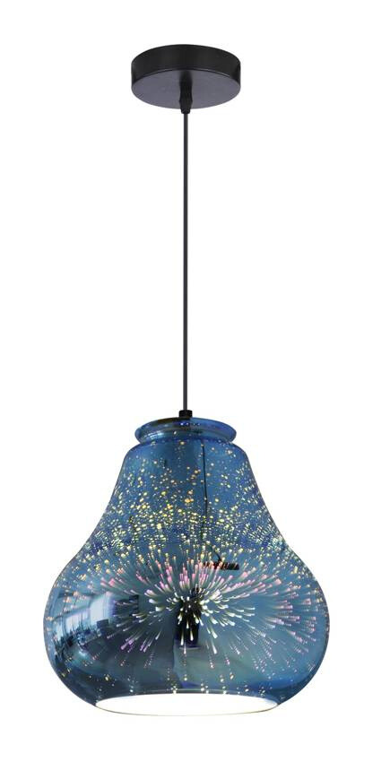 Závesná stropná lampa galaktická e27 3d