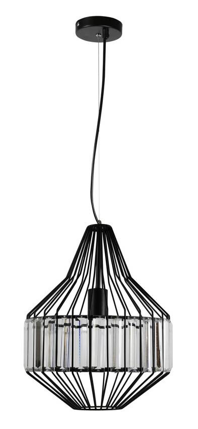 ZÁVESNÁ STROPNÁ LAMPA ALVARO 1xE27 ČIERNA
