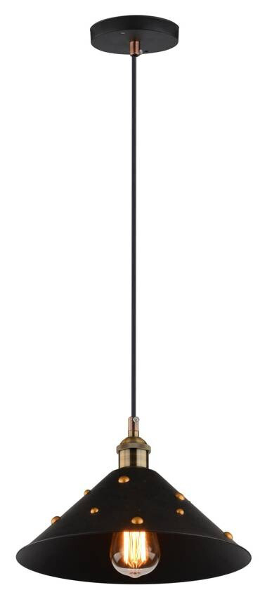 Závesná stropná lampa Scrimi e27 čierna