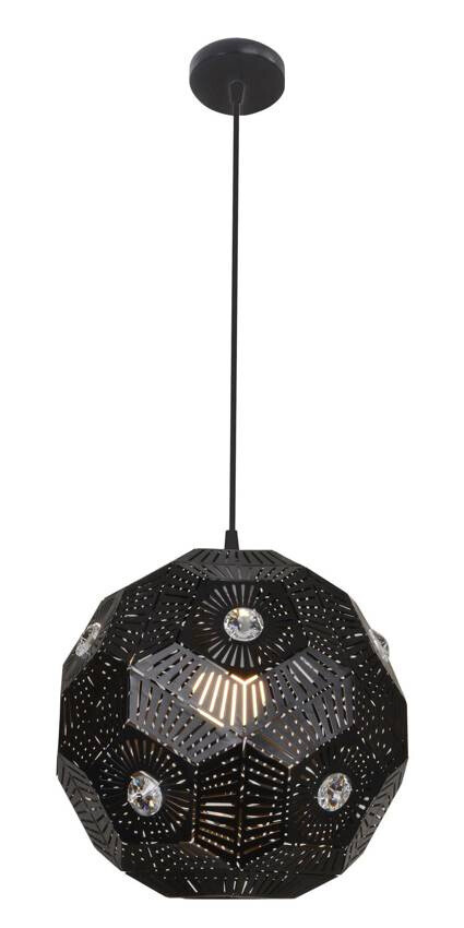 Závesná stropná lampa 1X40W E27 čierna EUPHORIA