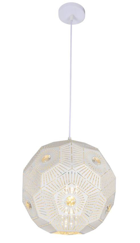 Závesná stropná lampa 1X40W E27 biela EUPHORIA
