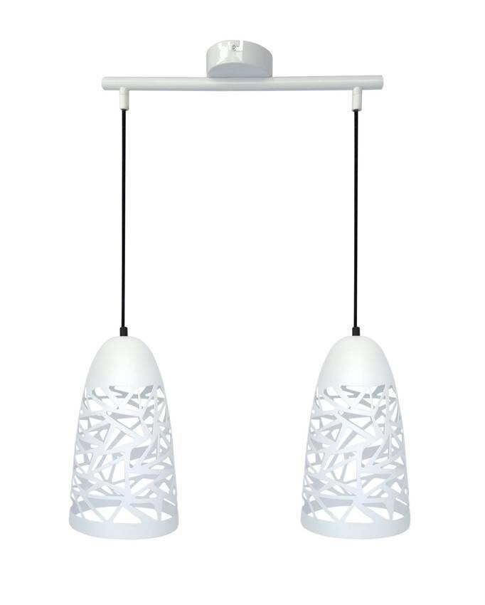 Stropná závesná lampa 2xE27 biela SABRIN