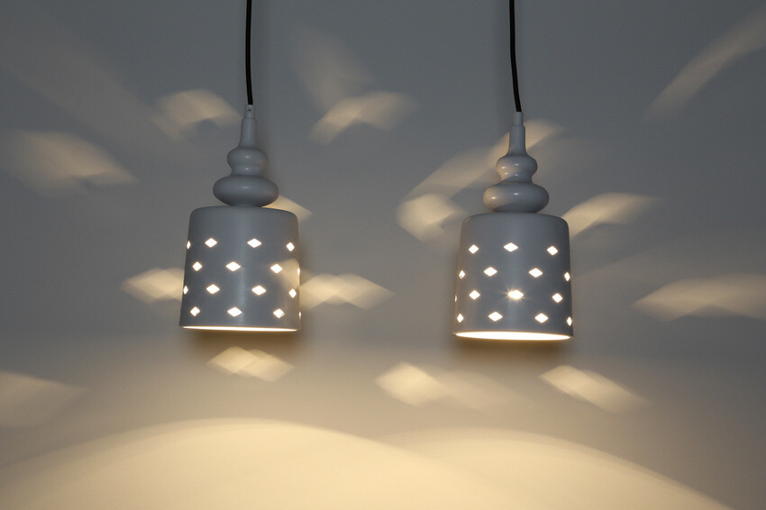 Stropná lampa Hamp E27 biela