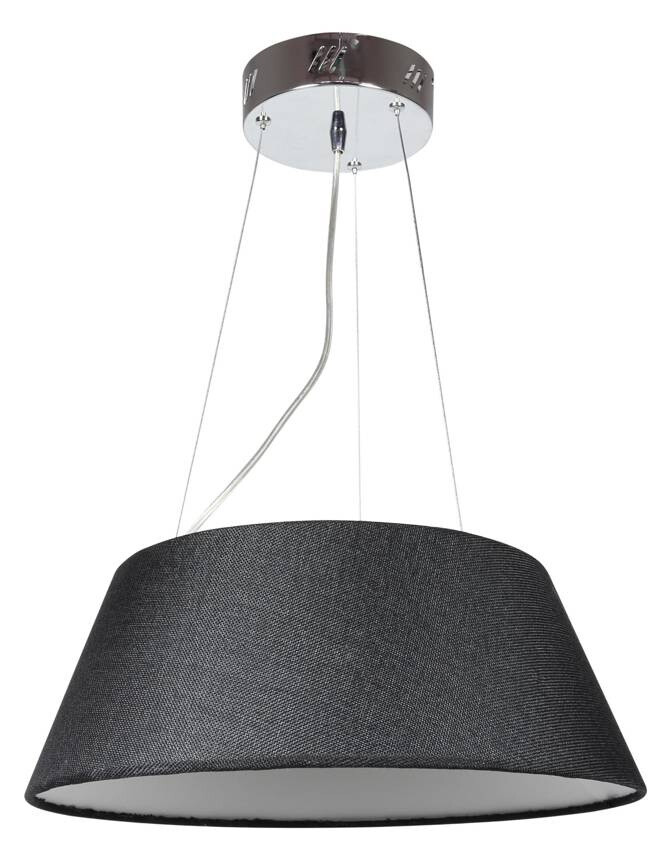 Stropná lampa Gusto okrúhla 19W LED čierna