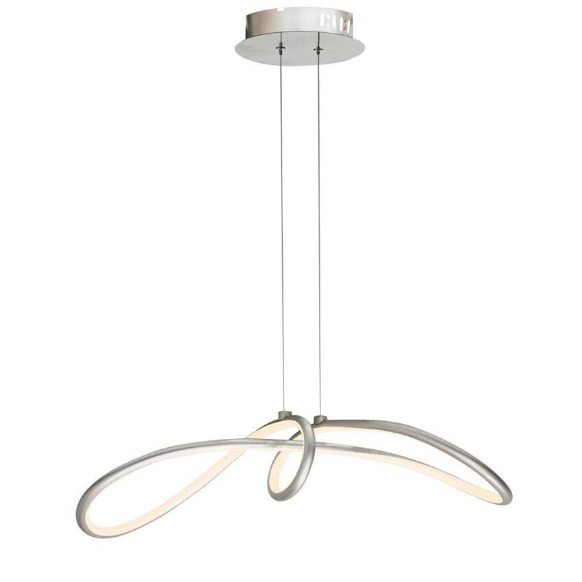 Nastaviteľná strieborná závesná lampa LED 38W 4000K Slash