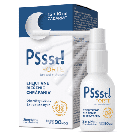 PSSST! Forte ústny sprej pri chrápaní 15+10 ml