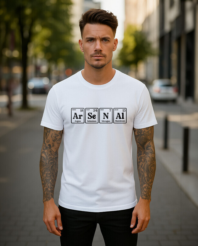 Arsenal 9 pánske tričko biele - 5XS (116)