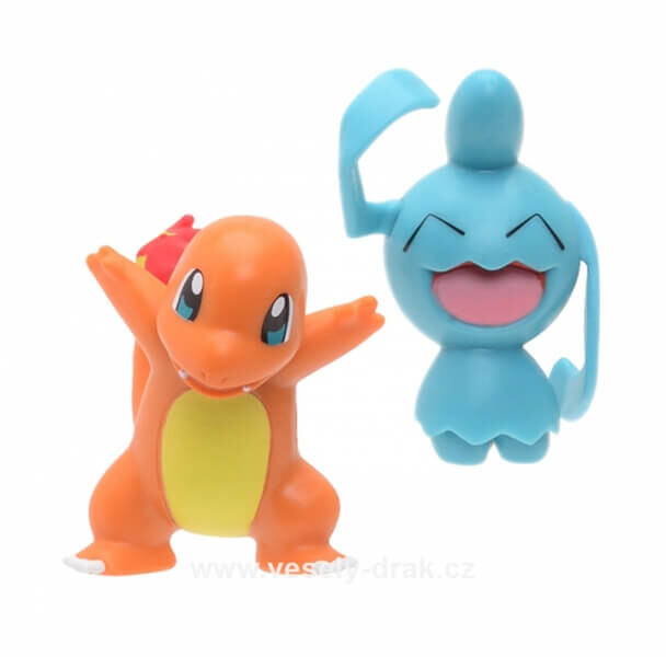 BOTI Pokémon akčné figúrky Charmander a Wynaut 5 cm