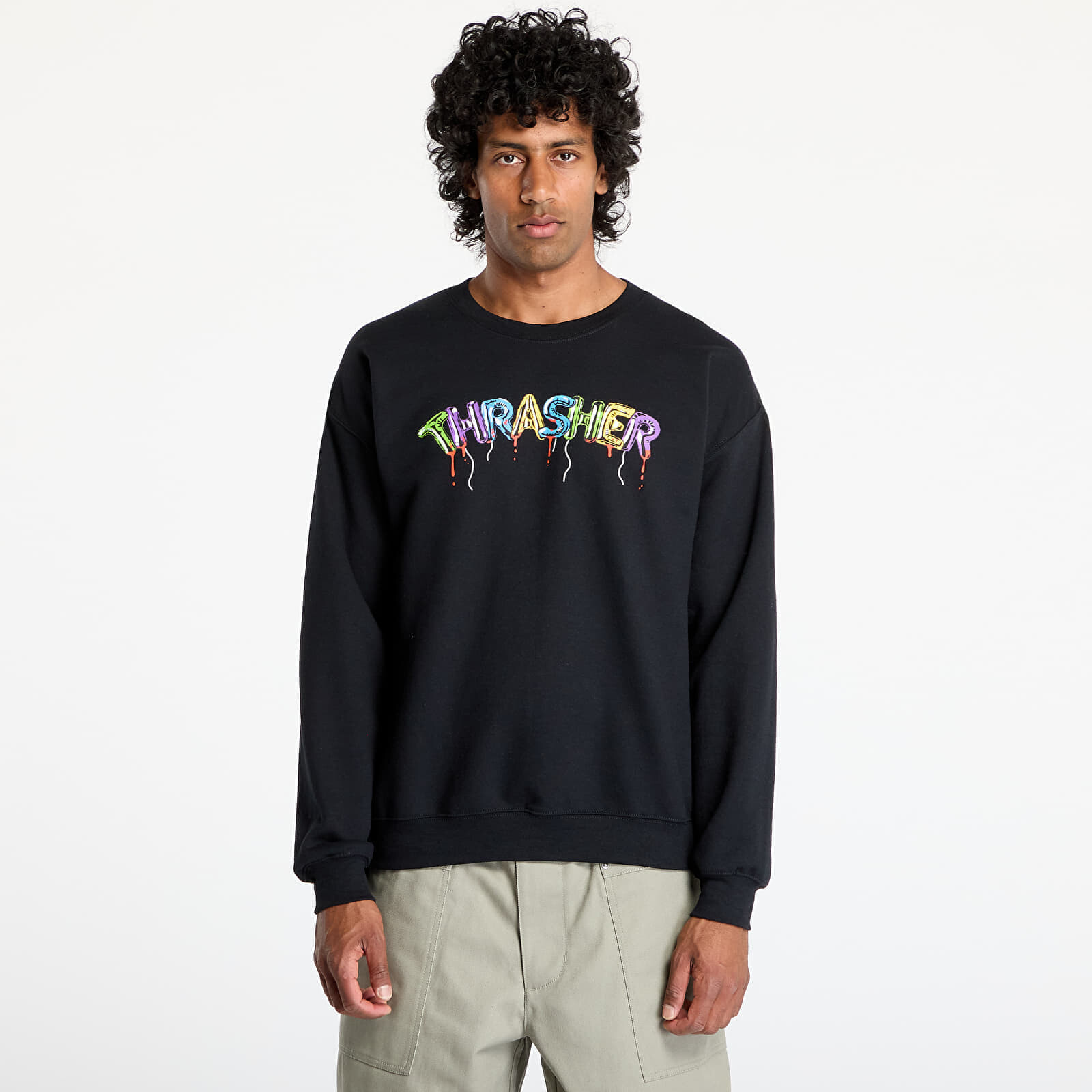 Mikina Thrasher Balloons Crewneck Black M