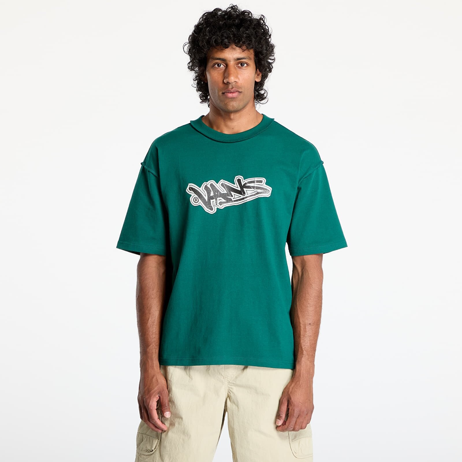 Tričko Vans LX Slap Short Sleeve Tee Rain Forest L