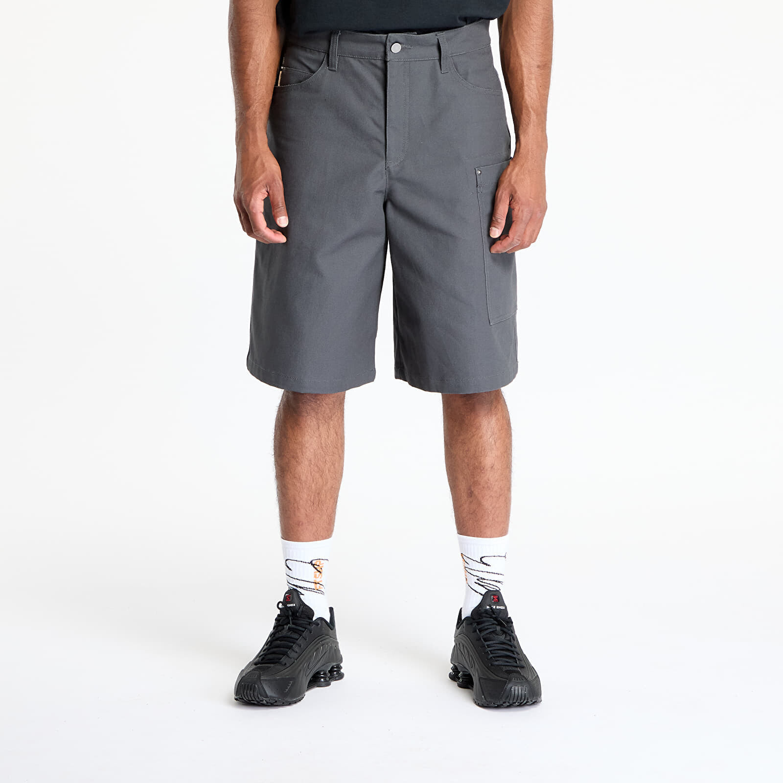 Šortky Nike Life Men's Big Canvas Shorts Anthracite/ Anthracite 34