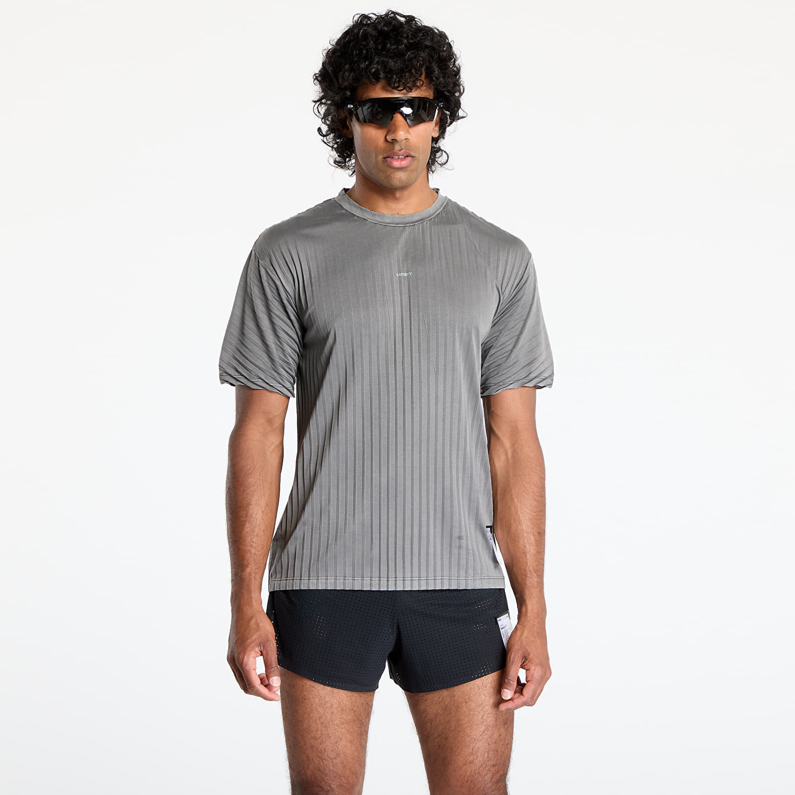 Tričko Satisfy AuraLite Pleated T-Shirt UNISEX Mineral Graphite S