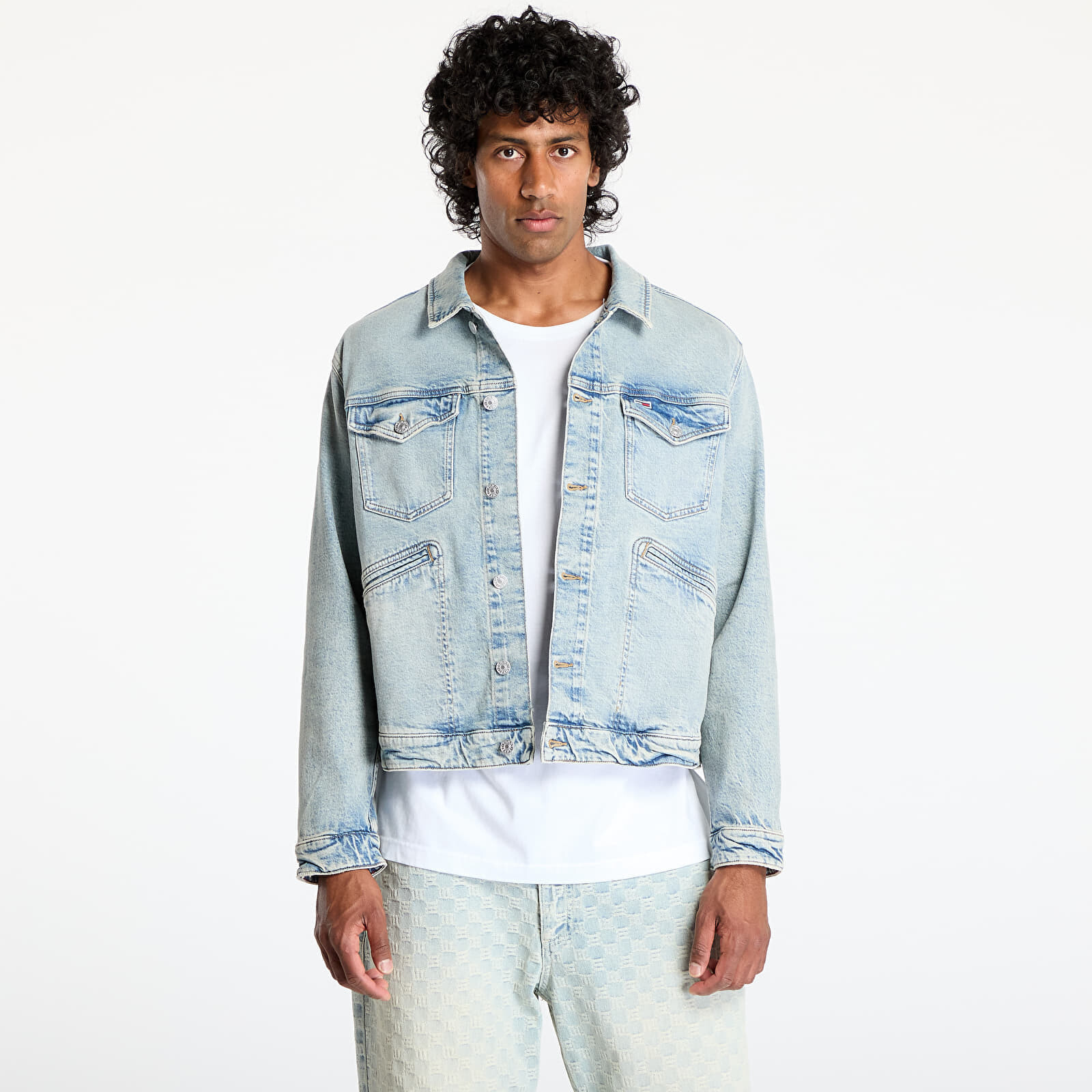 Bunda Tommy Jeans Isaac Relaxed Trucker Jacket Denim S