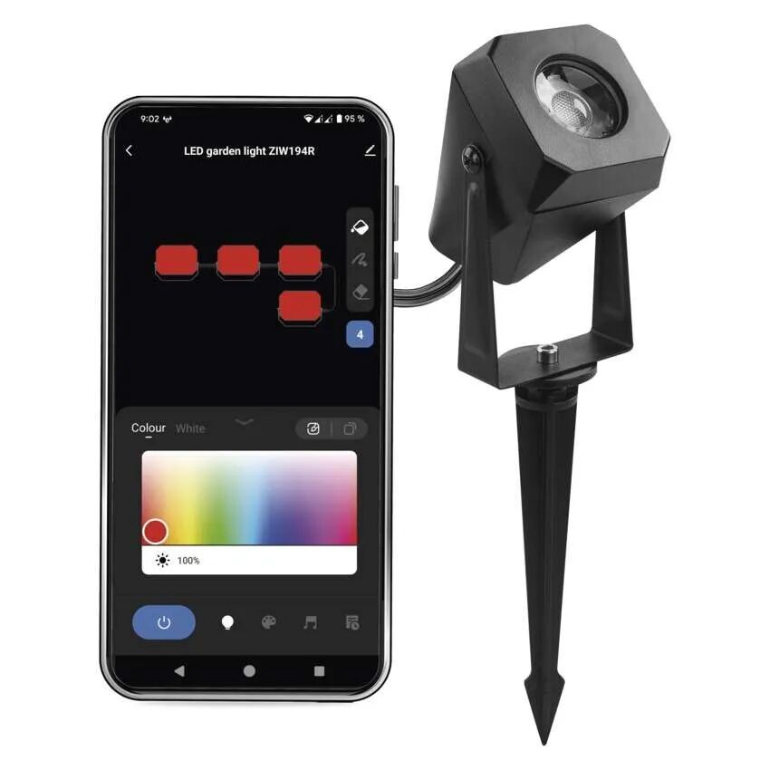 EMOS GoSmart RGB+CCT Rozširujúci set LED bodového svietidla 1,5W IP65 s WiFi ZIW191R