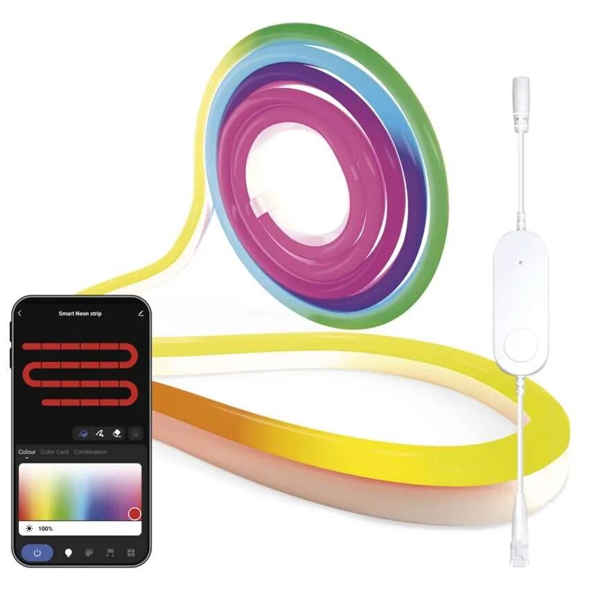 EMOS GoSmart RGBIC Ohybný LED pásik NEON 23W s WiFi 5m ZPW513I