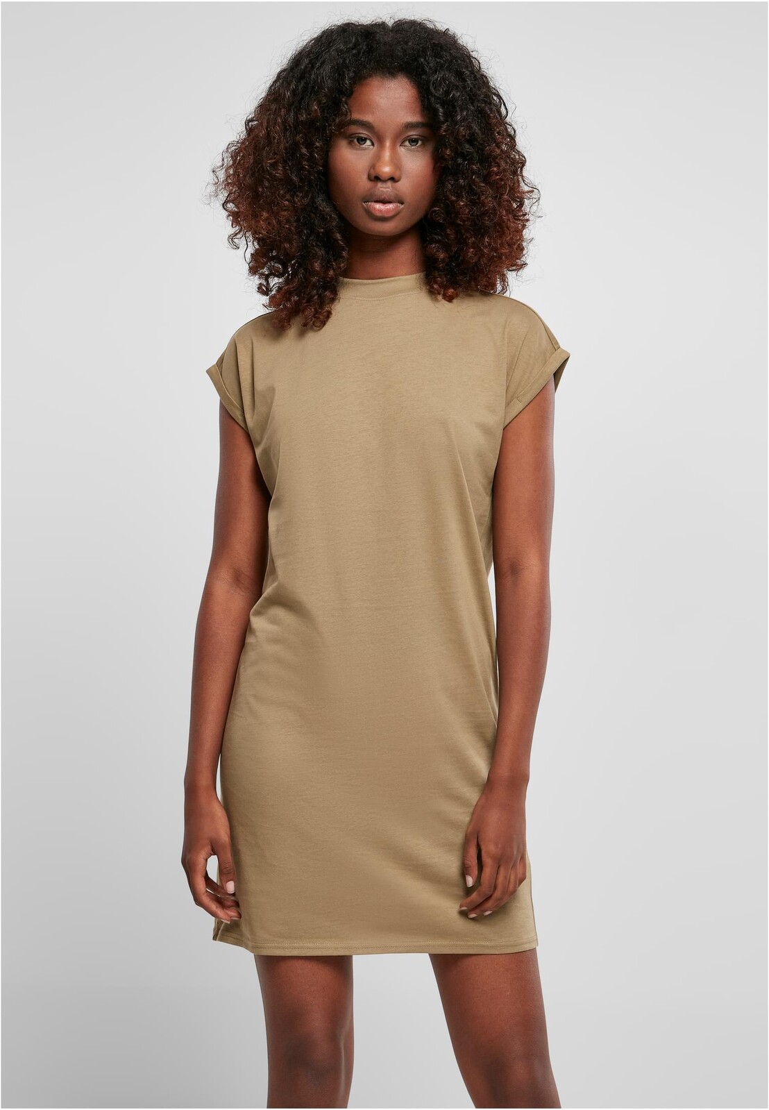 Women's dress Turtle Extended Shoulder khaki