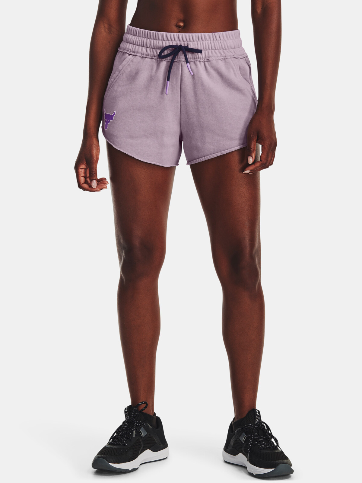 Under Armour Shorts UA Pjt Rck Dsrpt Terry Short-PPL - Women