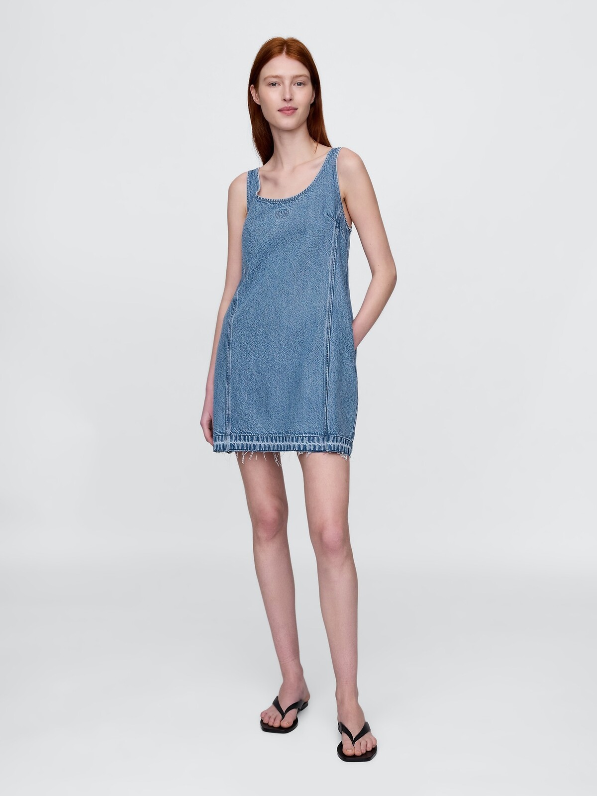 GAP Denim mini dress UltraSoft Americana - Women's