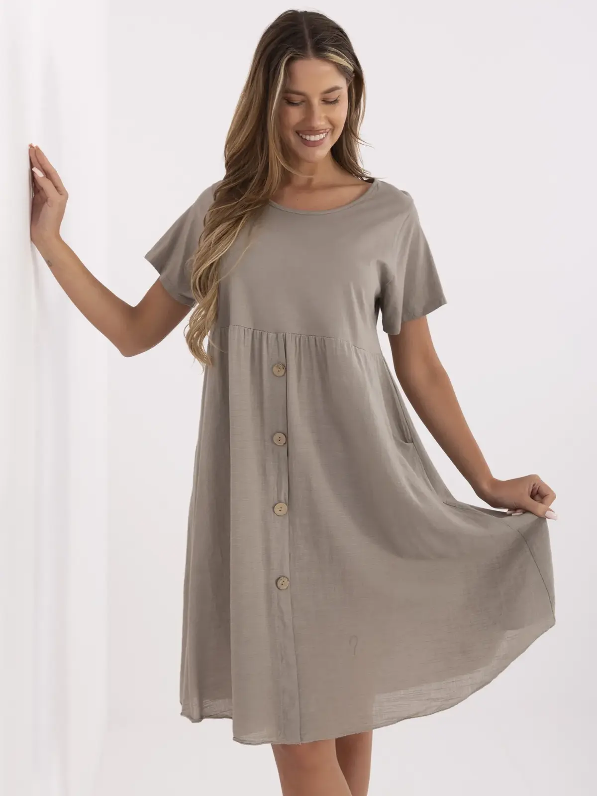 Dress-MO-SK-1005.67-dark beige