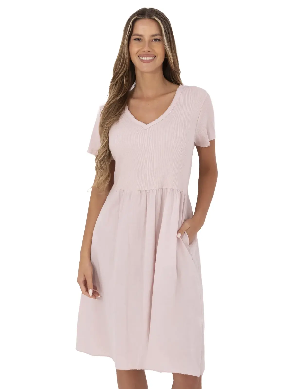 Dress-DHJ-SK-25370.85-Light Pink