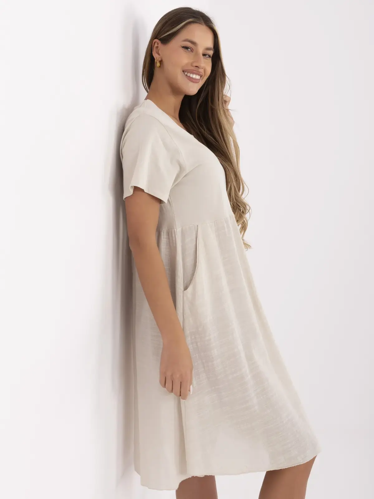 Dress-MO-SK-1005.67-beige
