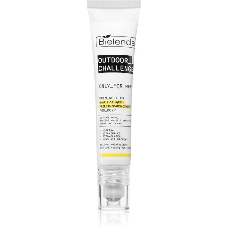 Bielenda Only For Men Outdoor Challenge hydratačný nočný krém proti vráskam roll-on pre mužov 15 ml