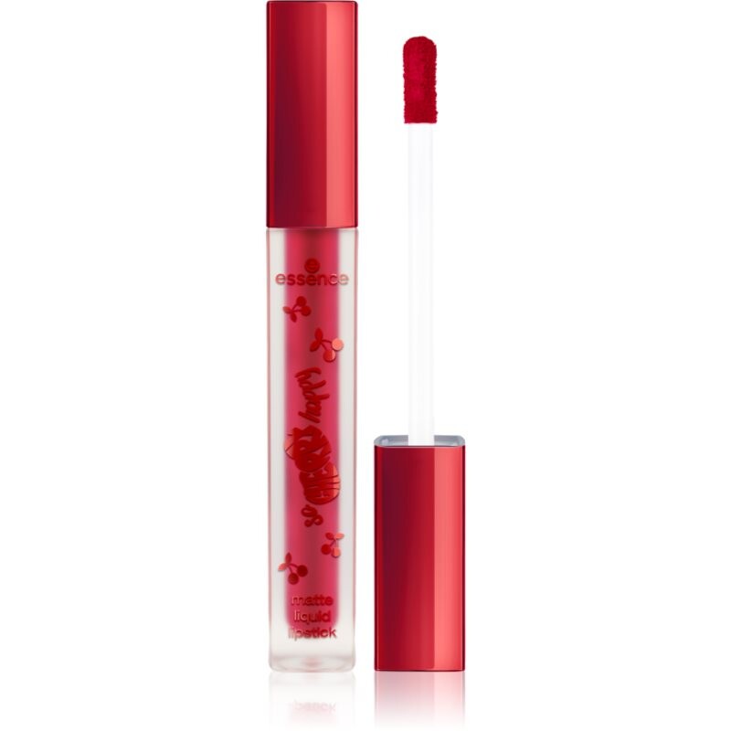 essence SO CHERRY happy matný tekutý rúž odtieň 01 Cherry Kisses 4 ml