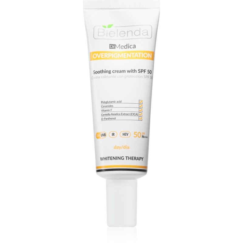 Bielenda Dr Medica Overpigmentation upokojujúci denný krém SPF 50 50 ml