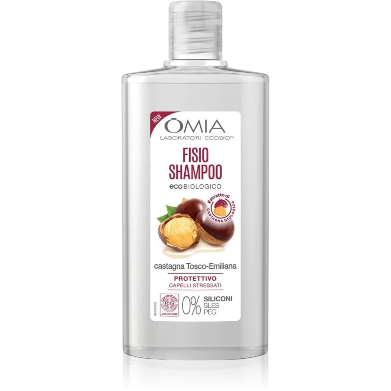 Omia Laboratories Castagna jemný šampón pre slabé, namáhané vlasy 200 ml
