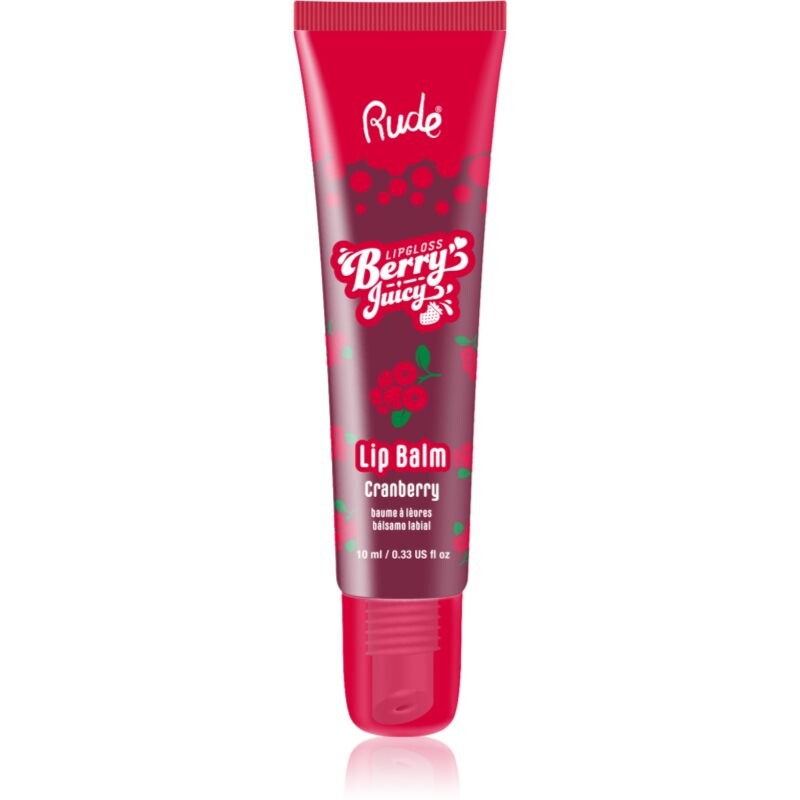Rude Cosmetics Berry Juicy hydratačný balzam na pery odtieň Cranberry 10 ml