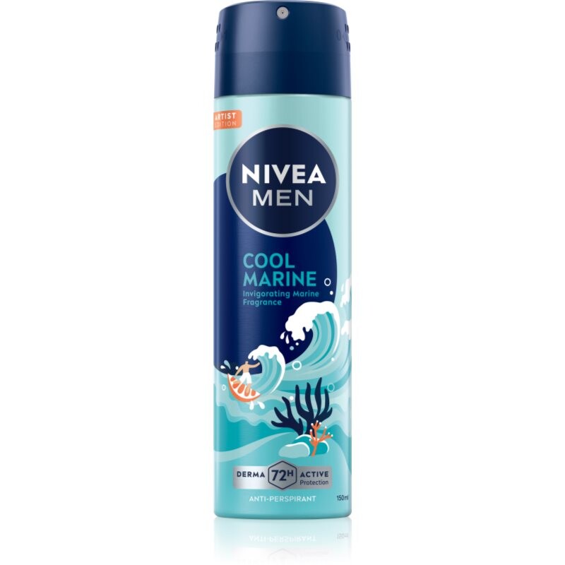 NIVEA MEN Cool Marine antiperspirant v spreji 150 ml