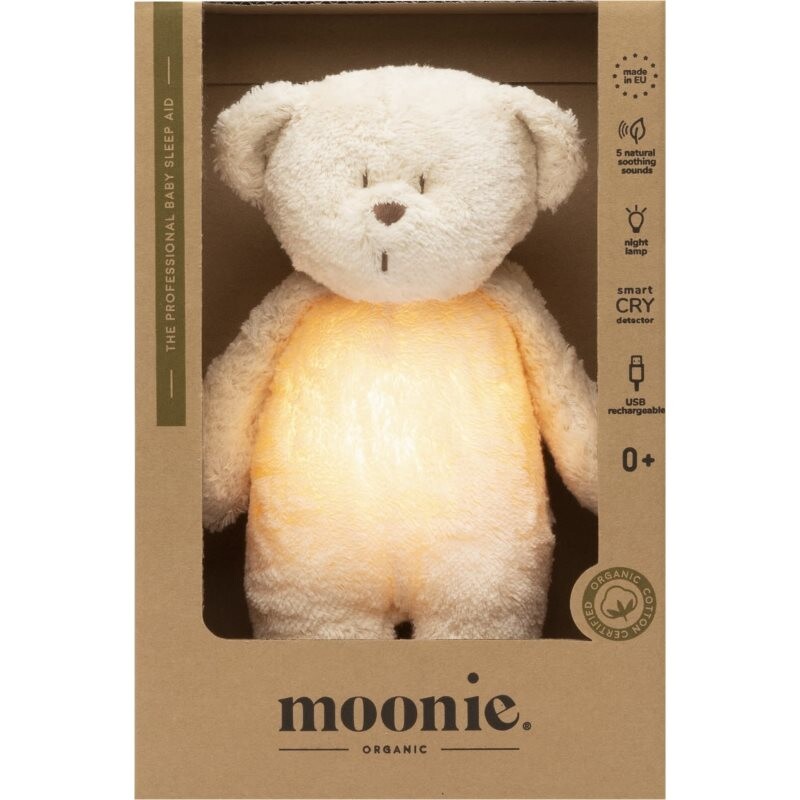 Moonie Bear 2.0 Organic Polar uspávačik s melódiou 1 ks
