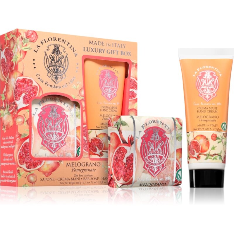 La Florentina Pomegranate Soap and Hand Cream darčeková sada