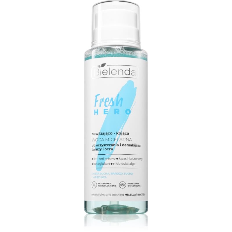 Bielenda Fresh Hero hydratačná micelárna voda s upokojujúcim účinkom 400 ml