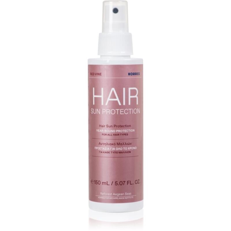 Korres Red Vine Sun Protection ochranný sprej pre vlasy namáhané slnkom 150 ml
